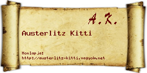 Austerlitz Kitti névjegykártya
